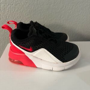 Nike Black and Red Sneakers with Modern Design